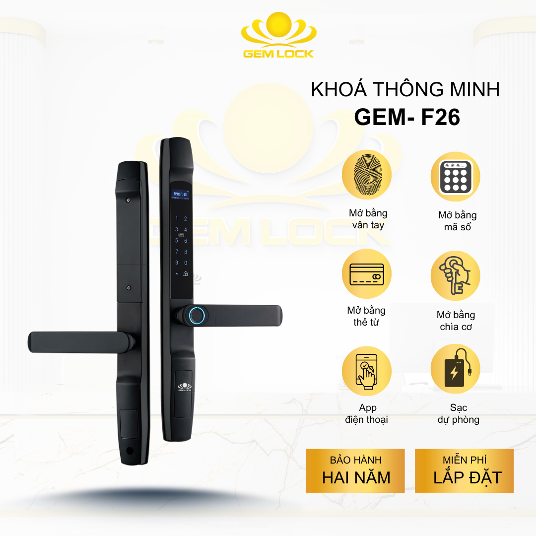 KHÓA THÔNG MINH GEM-F26