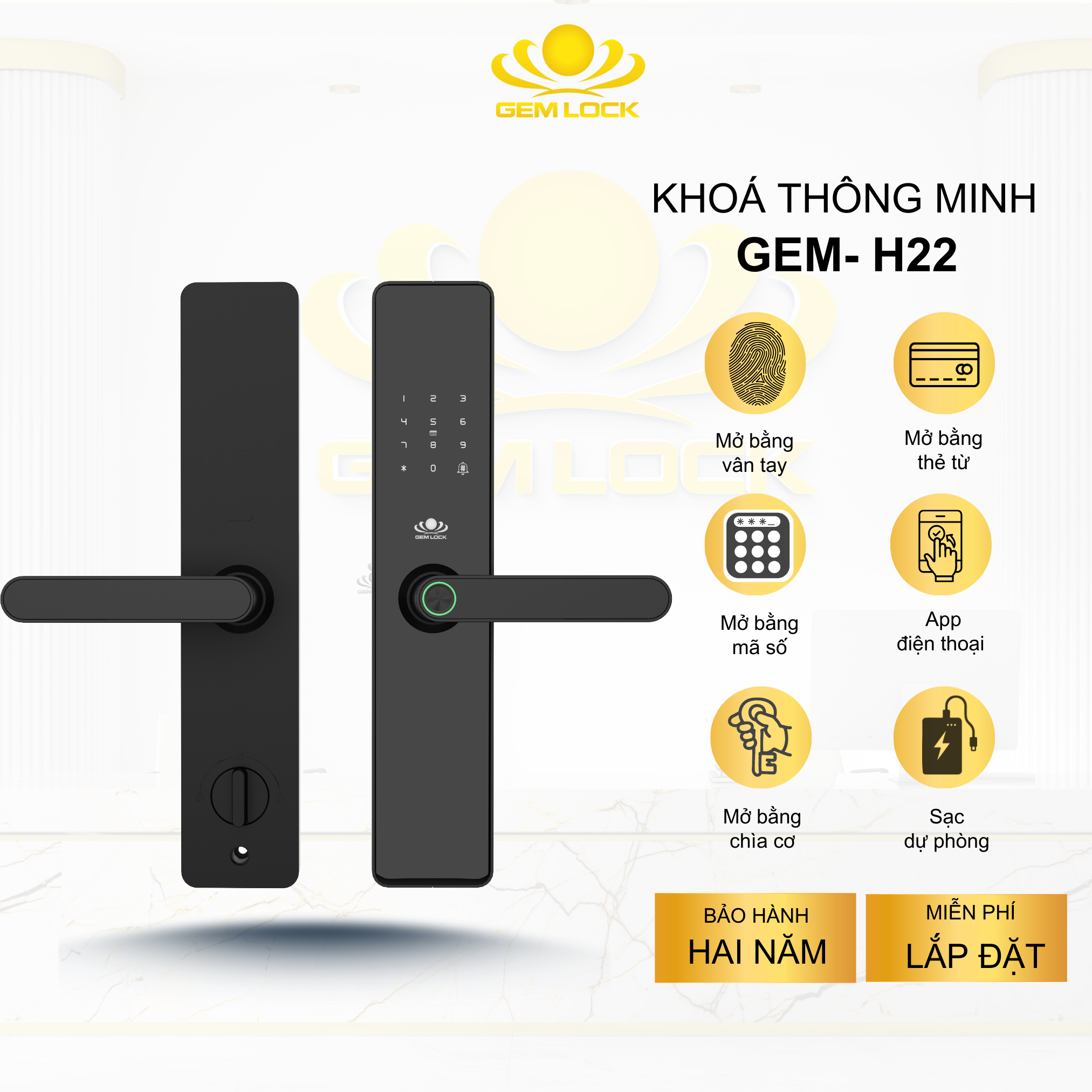 KHÓA THÔNG MINH GEM-H22