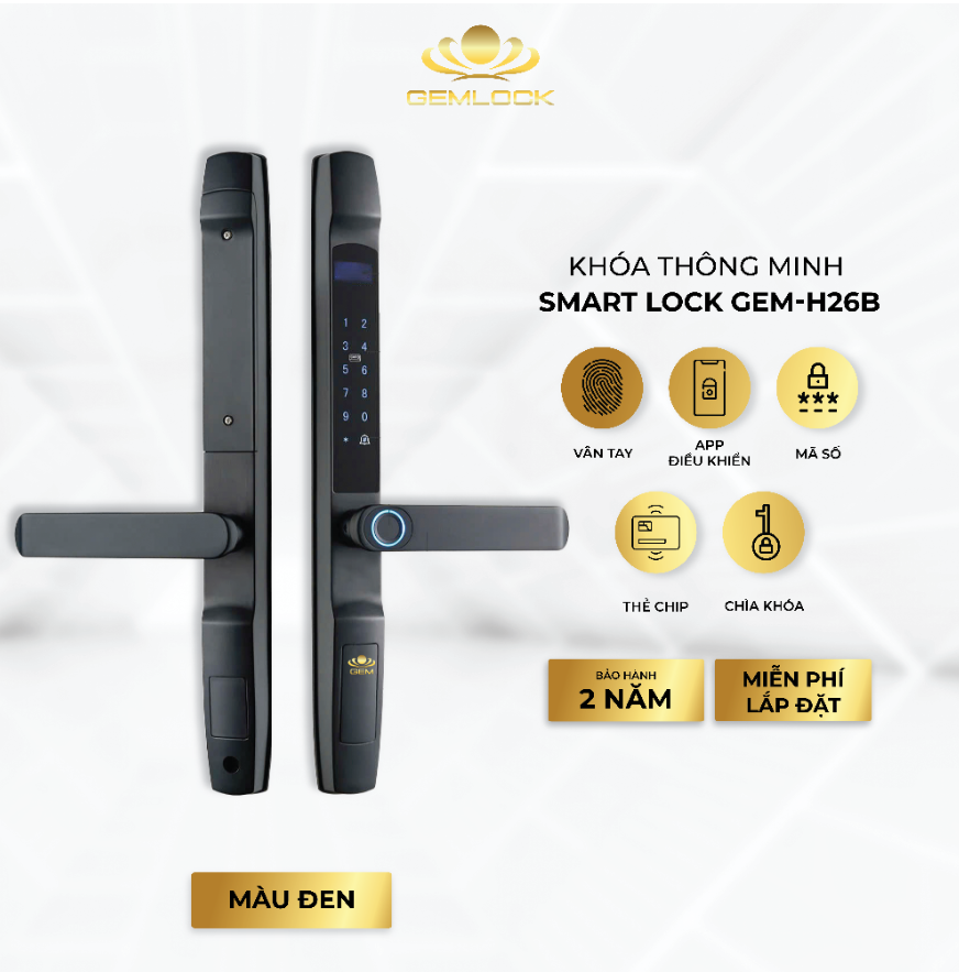 KHÓA THÔNG MINH SMART LOCK GEM-H26B