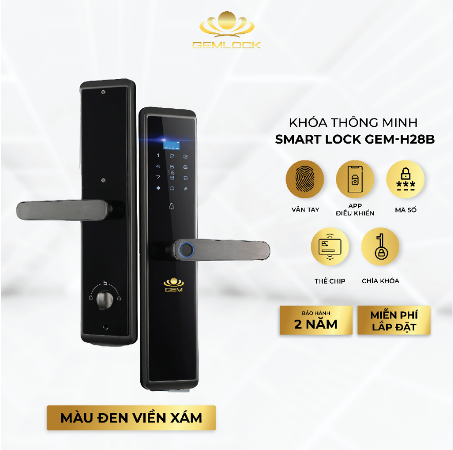KHÓA THÔNG MINH SMART LOCK GEM-H28B